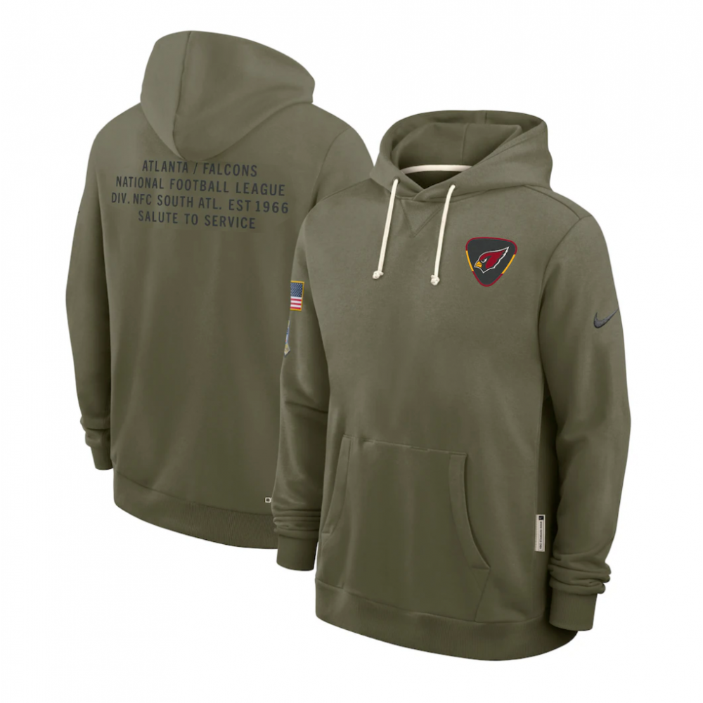 Atlanta Falcons Salute to Service Sideline Dominant Force NFL Pullover Hoodie