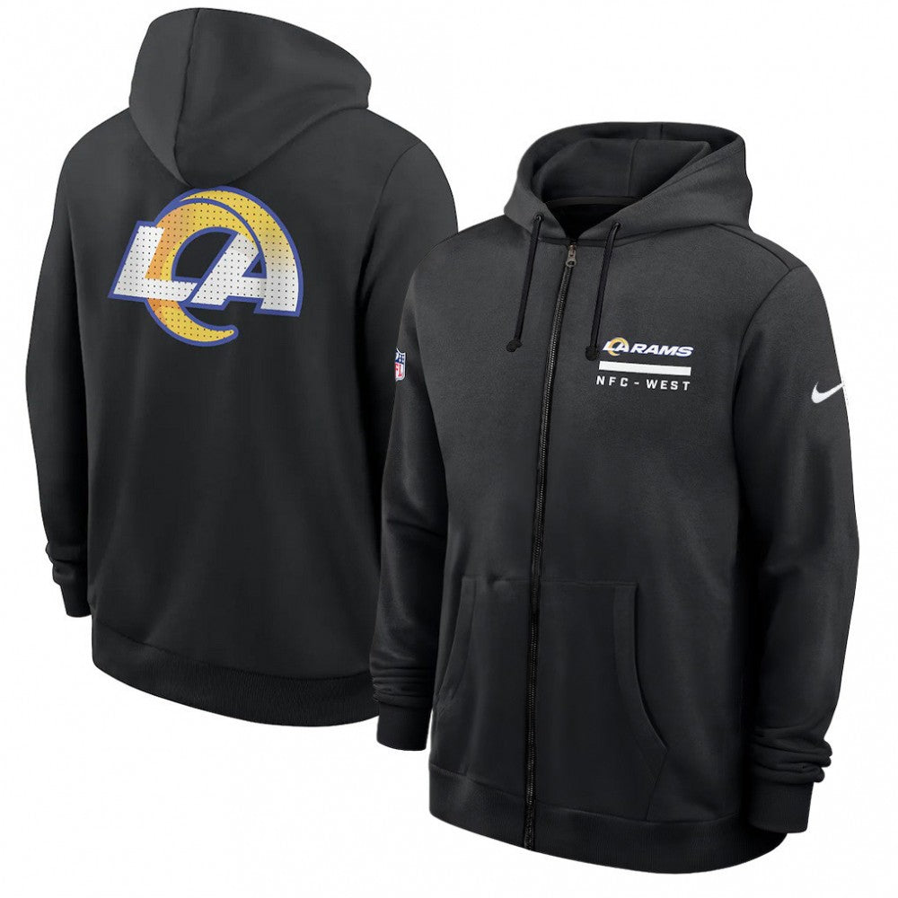 Los Angeles Rams Utility Player Sideline Men's Nike NFL Full-Zip Hoodie