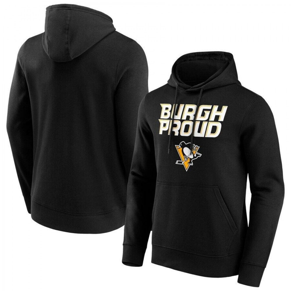 Pittsburgh Penguins Fanatics Branded Hometown Graphic Hoodie - Black
