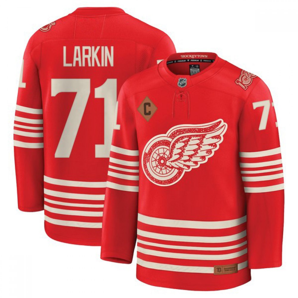 Dylan Larkin Detroit Red Wings Centennial Premium Replica NHL Jersey - Red