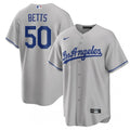 Men's Los Angeles Dodgers Mookie Betts Nike Gray Alternate 2020 MLB Jersey