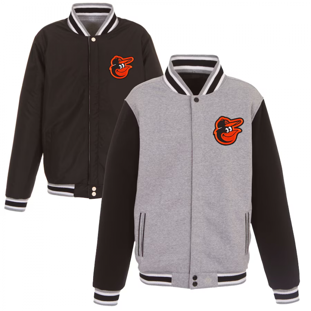 Baltimore Orioles JH Design Reversible Fleece Full-Snap Jacket