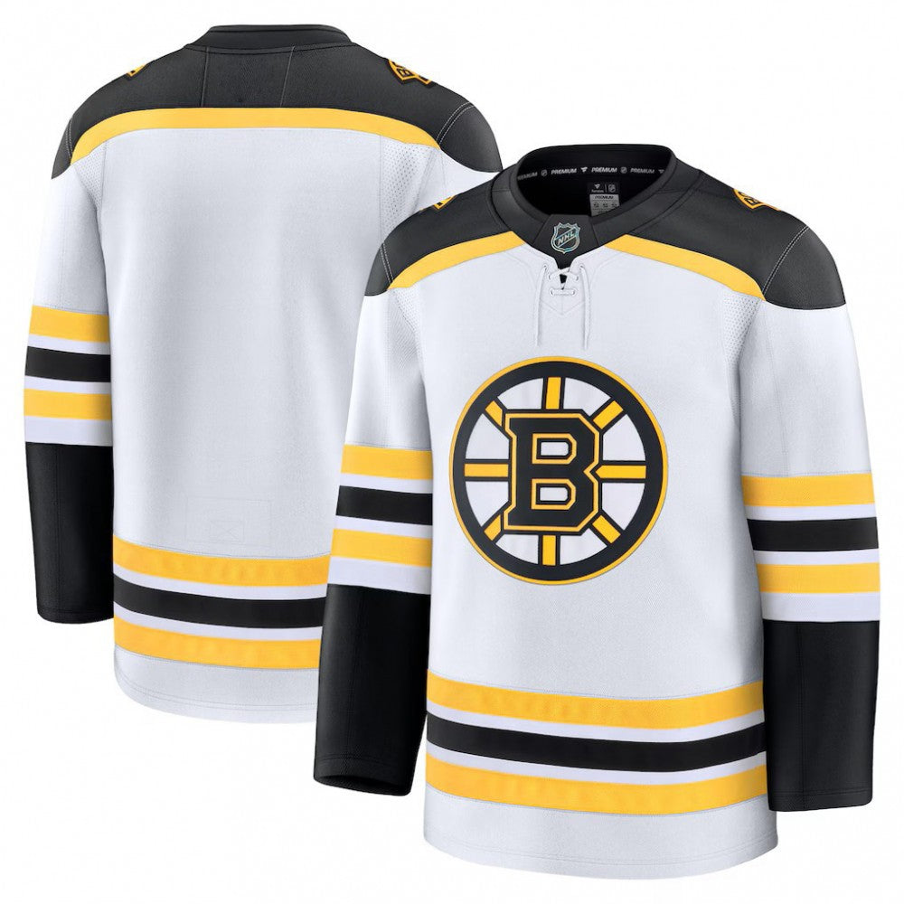 Boston Bruins White Away Premium NHL Jersey