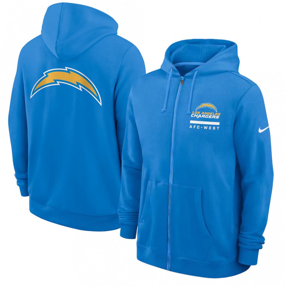 Los Angeles Chargers Utility Player Sideline Men's Nike NFL Full-Zip Hoodie