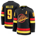 Vancouver Canucks JT Miller #9 Black Alternate Premium NHL Jersey