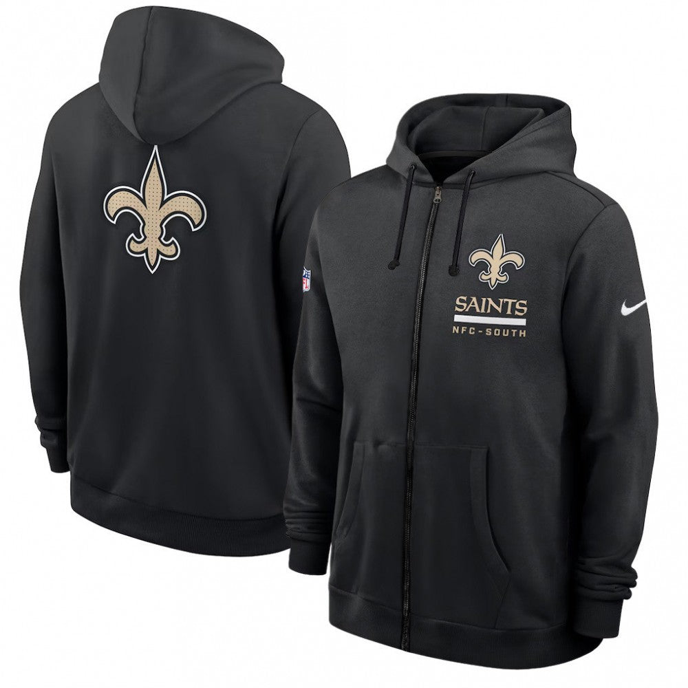 New Orleans Saints Utility Player Sideline Men's Nike NFL Full-Zip Hoodie