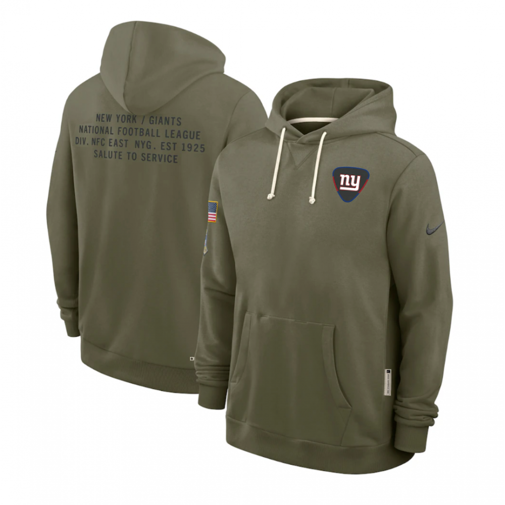 New York Giants Salute to Service Sideline Dominant Force NFL Pullover Hoodie