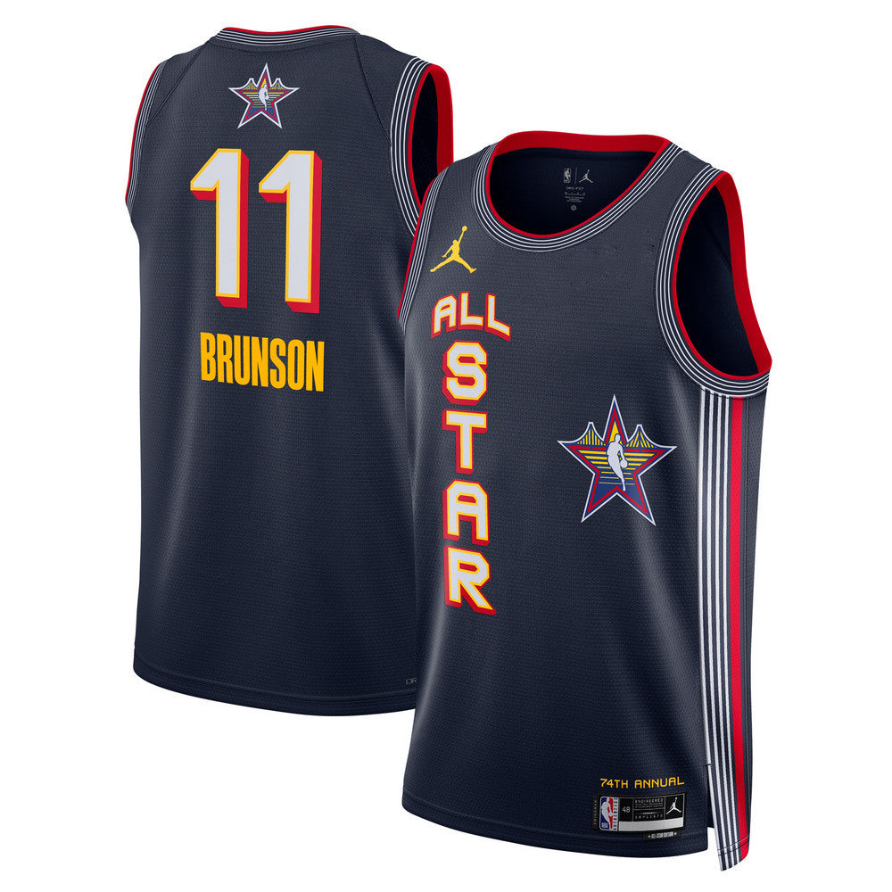 Jalen Brunson Jordan Brand Unisex Navy 2025 NBA All-Star Game Swingman Player NBA Jersey