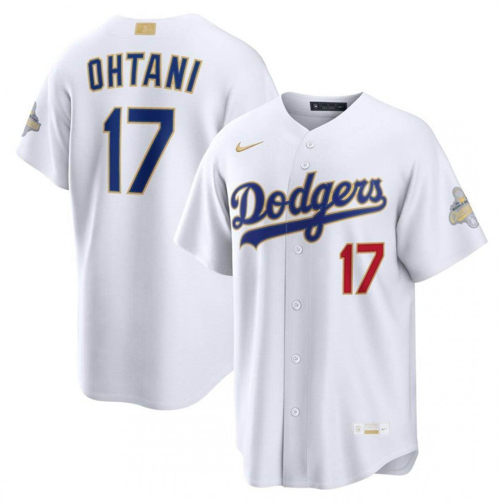 Shohei Ohtani Los Angeles Dodgers Nike 2026 Gold Collection Kanji Stadium MLB Jersey - White