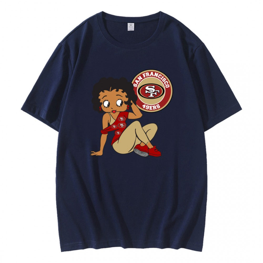 Betty Boop San Francisco 49ers Logo T-Shirt