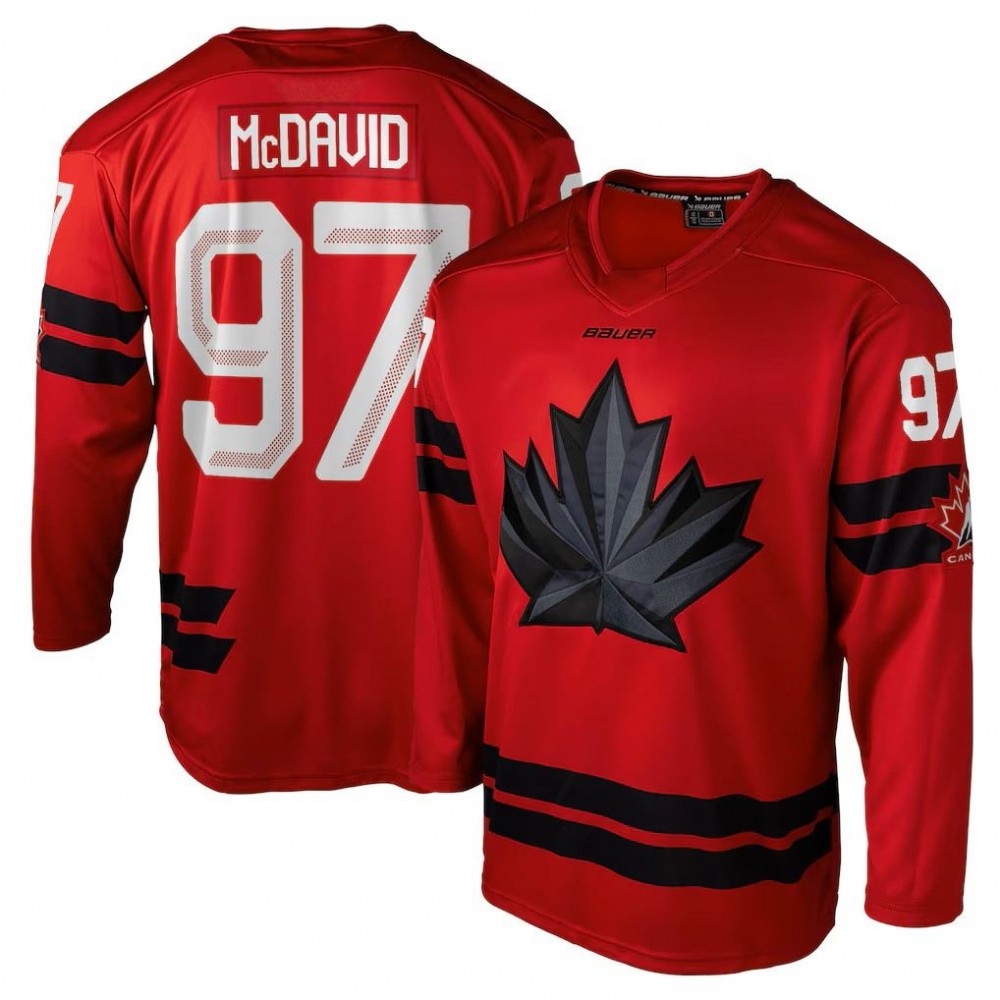 Connor McDavid Hockey Bauer Canada 2026 Olympics Replica NHL Jersey - Red