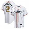 Alex Bregman Houston Astros Nike 2023 Gold Collection Replica Player MLB Jersey - White/Gold