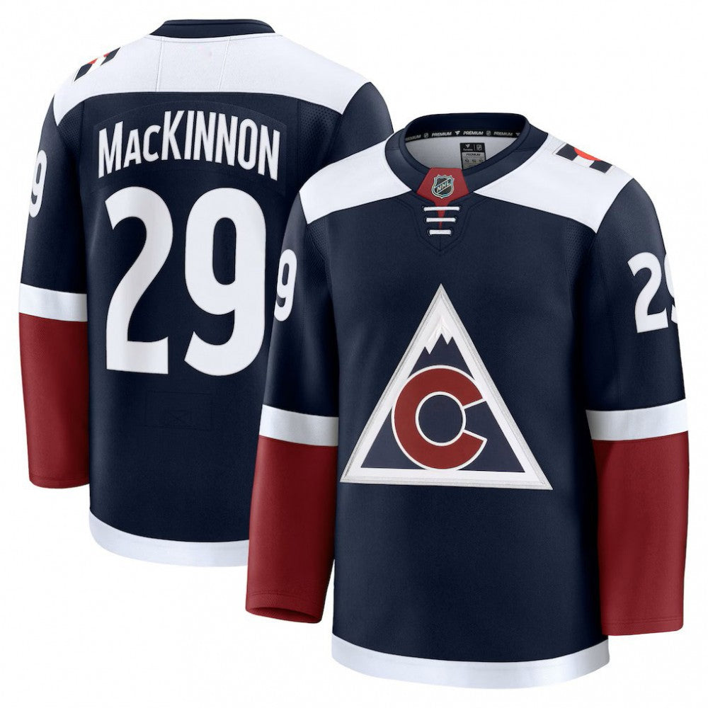 Men's Colorado Avalanche Nathan MacKinnon Navy Alternate Premium NHL Jersey