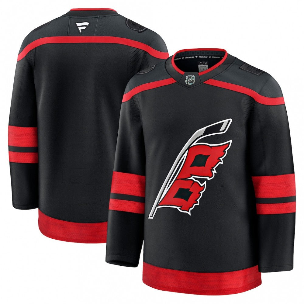 Men's Carolina Hurricanes Black Home Premium Blank NHL Jersey