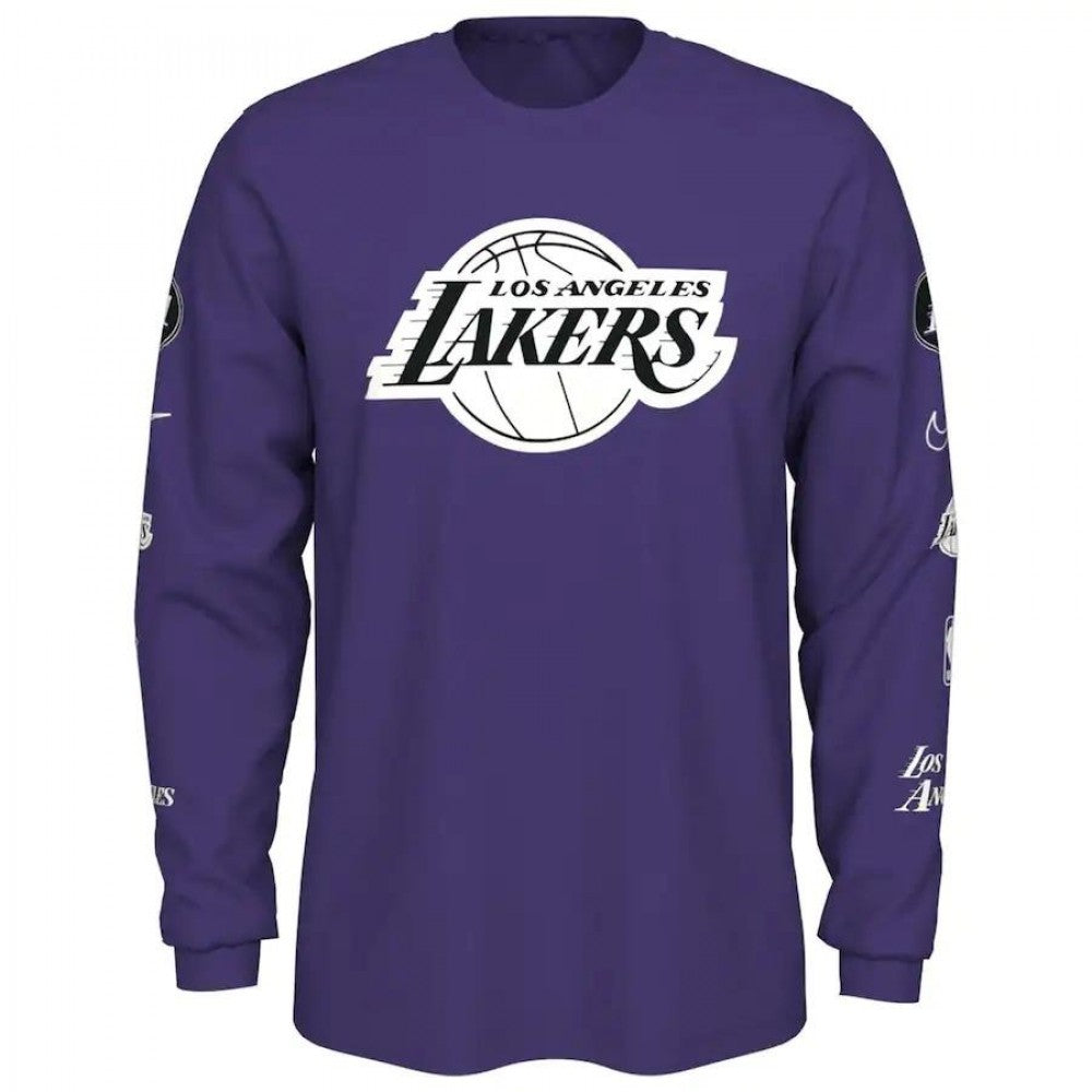Los Angeles Lakers Nike 2022/23 City Edition Essential Expressive Long Sleeve T-Shirt