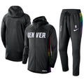 Denver Nuggets Nike 2019/20 Showtime Full-Zip Therma Flex Performance Hoodie
