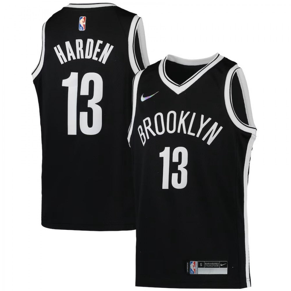 James Harden Brooklyn Nets Nike Youth 2021/22 Diamond Swingman NBA Jersey - Icon Edition - Black