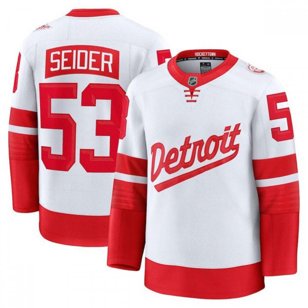 Moritz Seider Detroit Red Wings 2025 NHL Stadium Series Premium NHL Jersey - White