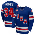 Auston Matthews USA Hockey Olympic Nike 2026 Royal Home Replica NHL Jersey