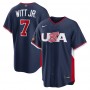 Bobby Witt Jr. USA Baseball Nike 2026 World Baseball Classic Road Stadium MLB Jersey - Navy