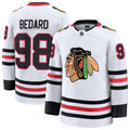 Connor Bedard Chicago Blackhawks Away Premium NHL Jersey - White