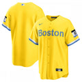 Boston Red Sox Nike 2021 City Connect Replica MLB Jersey - Gold/Light Blue