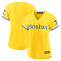 Boston Red Sox Nike Women's City Connect Replica MLB Jersey - Gold/Light Blue