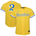 Xander Bogaerts Boston Red Sox Nike Youth City Connect Replica Player MLB Jersey - Gold/Light Blue