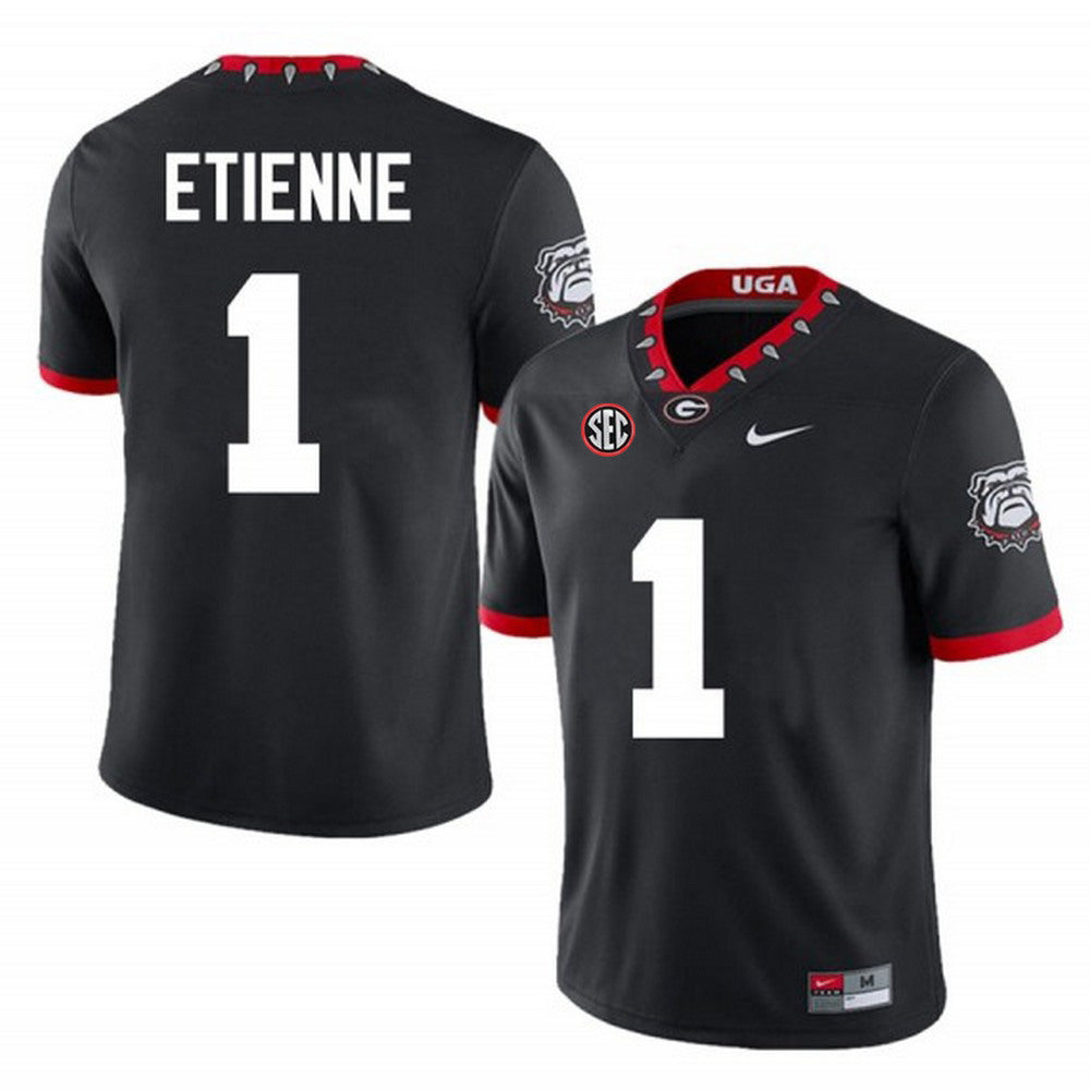 Trevor Etienne Georgia Bulldogs 100th Anniversary Nike Football Game NCAA Jersey - Black
