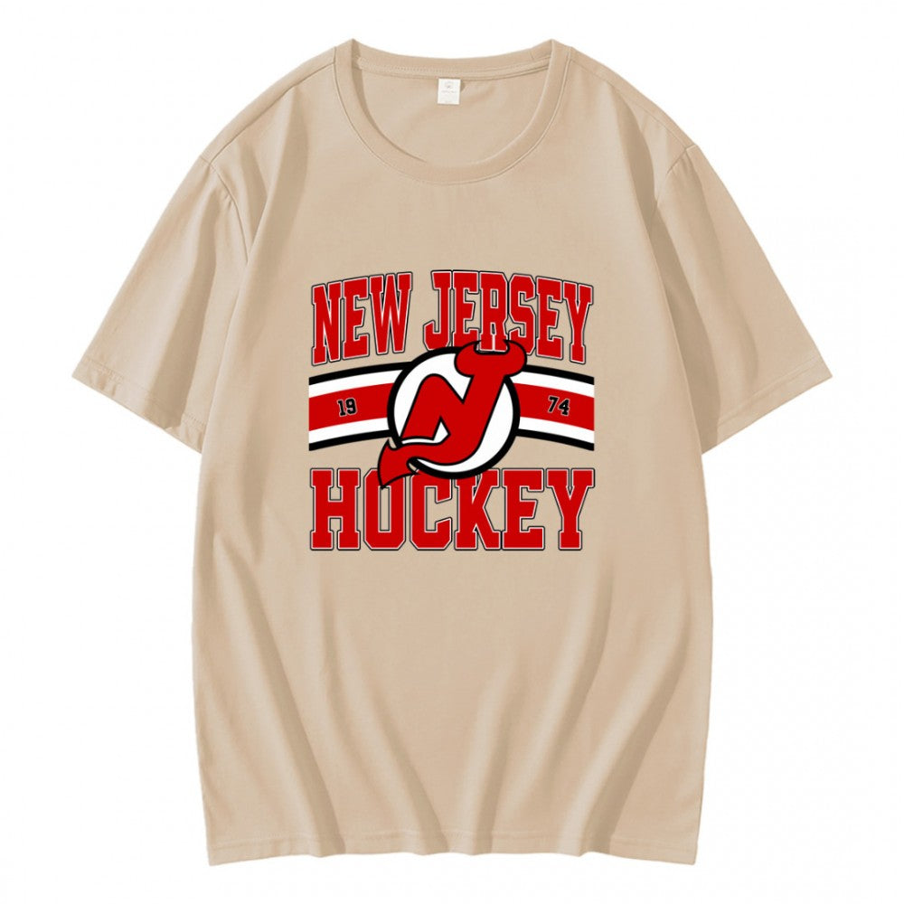 Vintage New Jersey Devils Hockey Logo 1974 T-Shirt