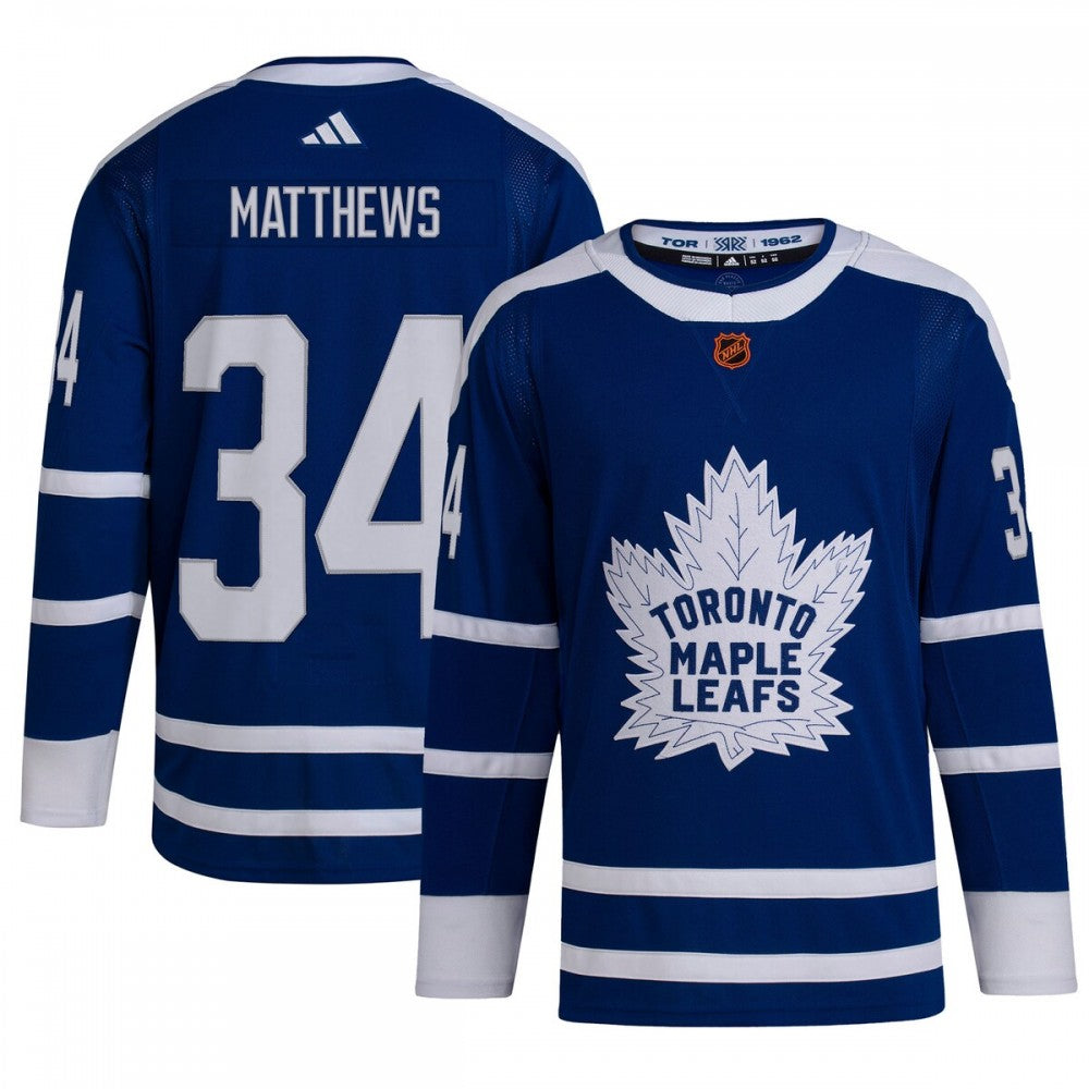 Auston Matthews Toronto Maple Leafs adidas Reverse Retro 2.0 Authentic Player NHL Jersey - Royal