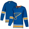 St. Louis Blues adidas Alternate Authentic Blank NHL Jersey - Blue