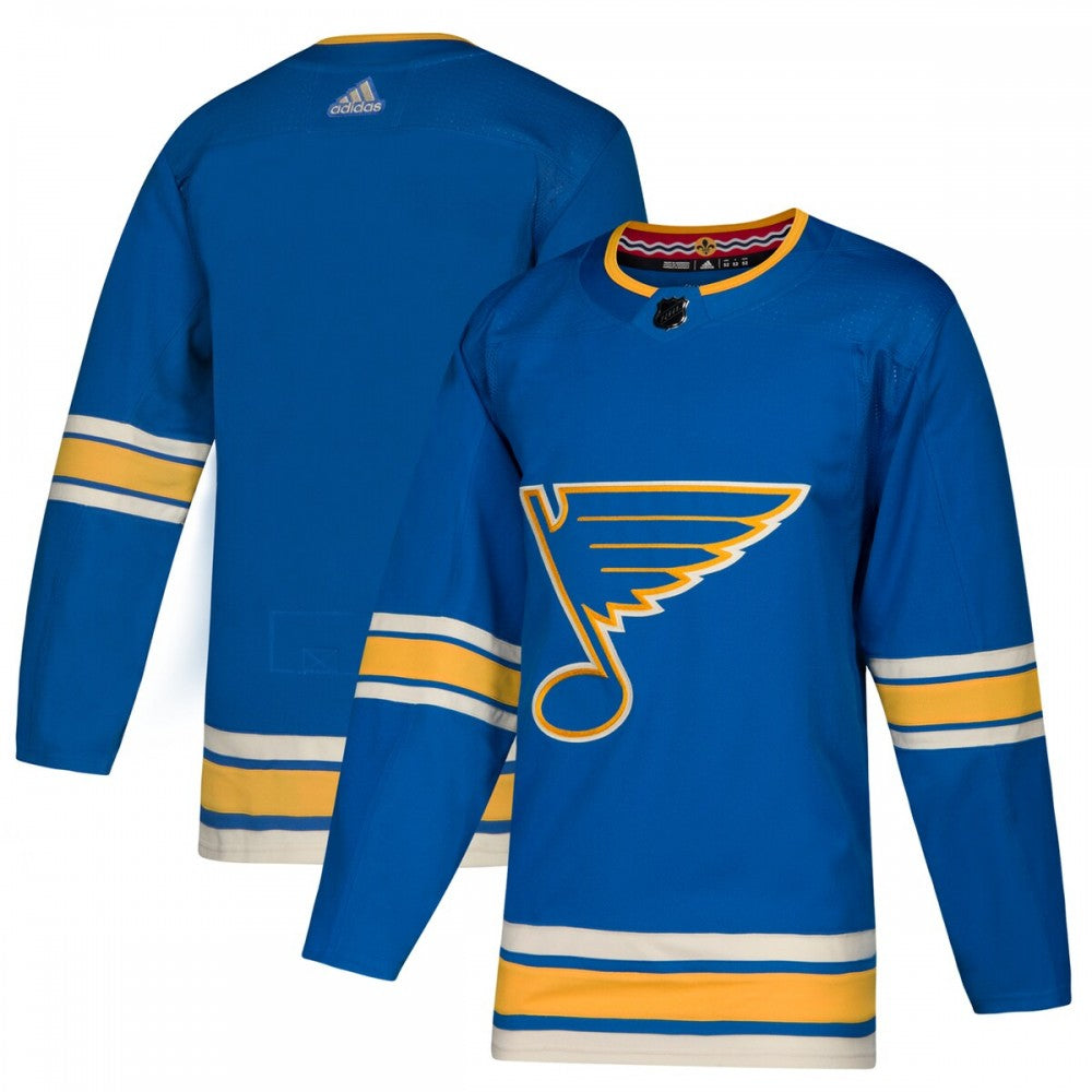 St. Louis Blues adidas Alternate Authentic Blank NHL Jersey - Blue