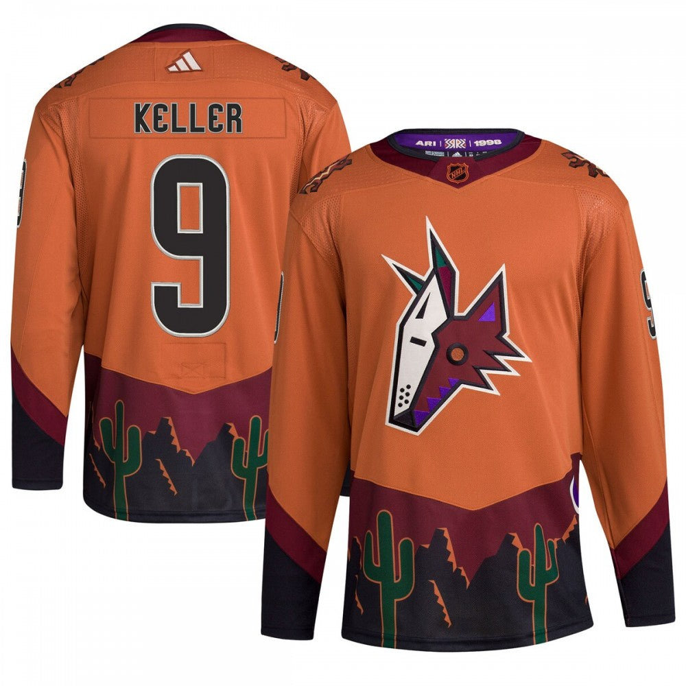 Clayton Keller Arizona Coyotes adidas Reverse Retro 2.0 Authentic Player NHL Jersey - Burnt Orange