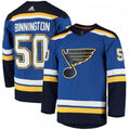 Jordan Binnington St. Louis Blues adidas Home Authentic Player NHL Jersey - Blue