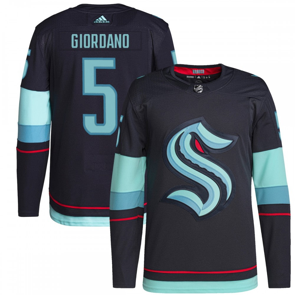 Mark Giordano Seattle Kraken adidas Home Authentic Primegreen Player NHL Jersey - Navy