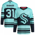Philipp Grubauer Seattle Kraken adidas Reverse Retro 2.0 Authentic Player NHL Jersey - Teal