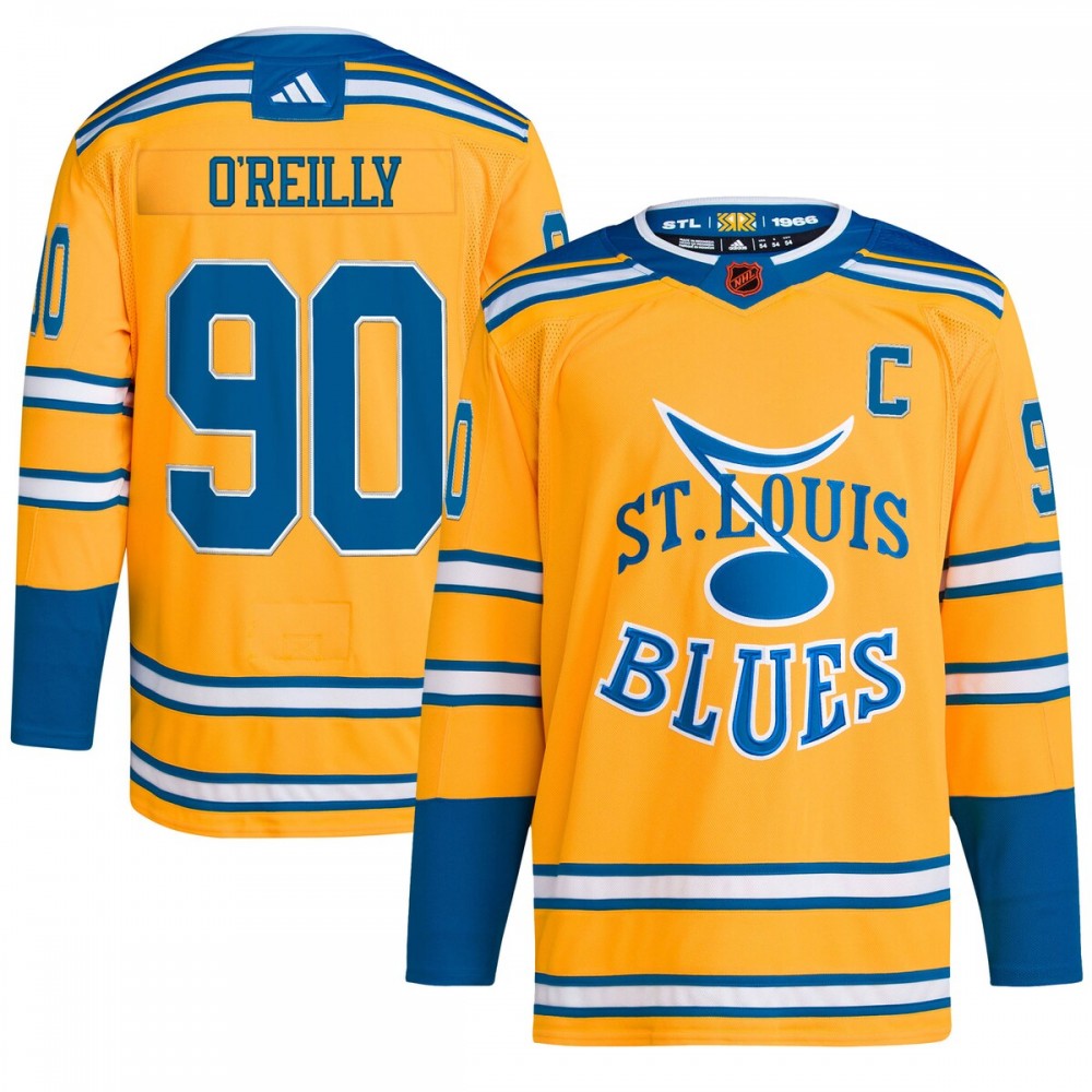Ryan O'Reilly St. Louis Blues adidas Reverse Retro 2.0 Authentic Player NHL Jersey - Yellow