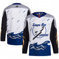 Tampa Bay Lightning adidas Reverse Retro 2.0 Authentic Blank NHL Jersey - White