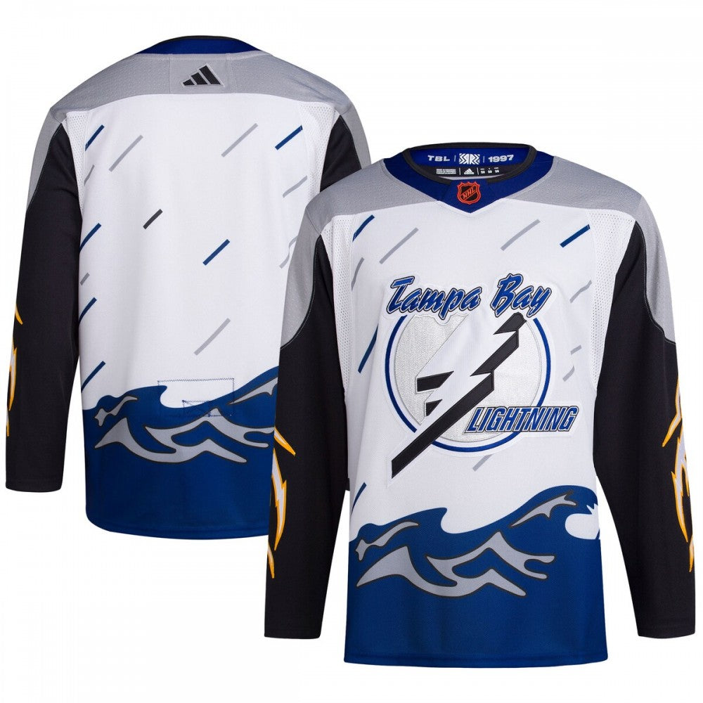 Tampa Bay Lightning adidas Reverse Retro 2.0 Authentic Blank NHL Jersey - White