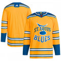 St. Louis Blues adidas Reverse Retro 2.0 Authentic Blank NHL Jersey - Yellow