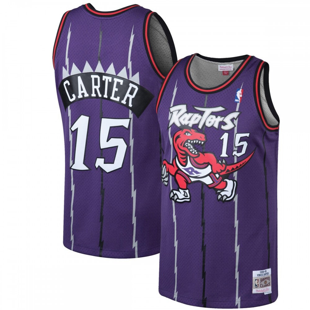 Vince Carter Toronto Raptors Throwback 1998-99 Hardwood Classics NBA Jersey - Purple