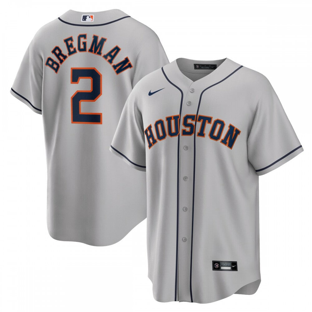 Alex Bregman Houston Astros Nike Road Replica Player Name MLB Jersey - Gray