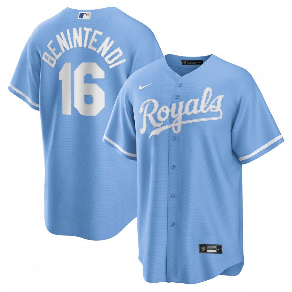 Andrew Benintendi Kansas City Royals Nike Alternate Replica Player MLB Jersey - Light Blue