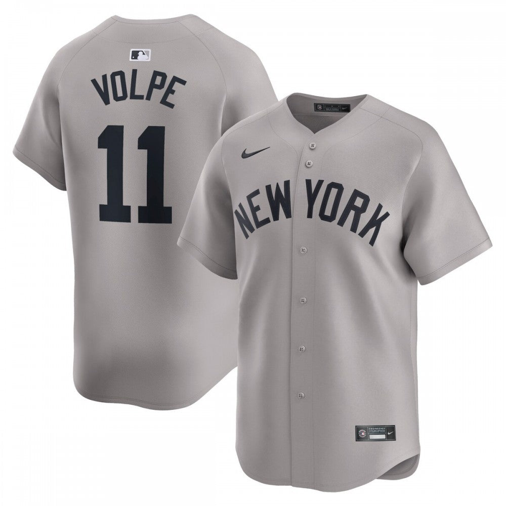 Anthony Volpe New York Yankees Nike Away Limited Player MLB Jersey - Gray