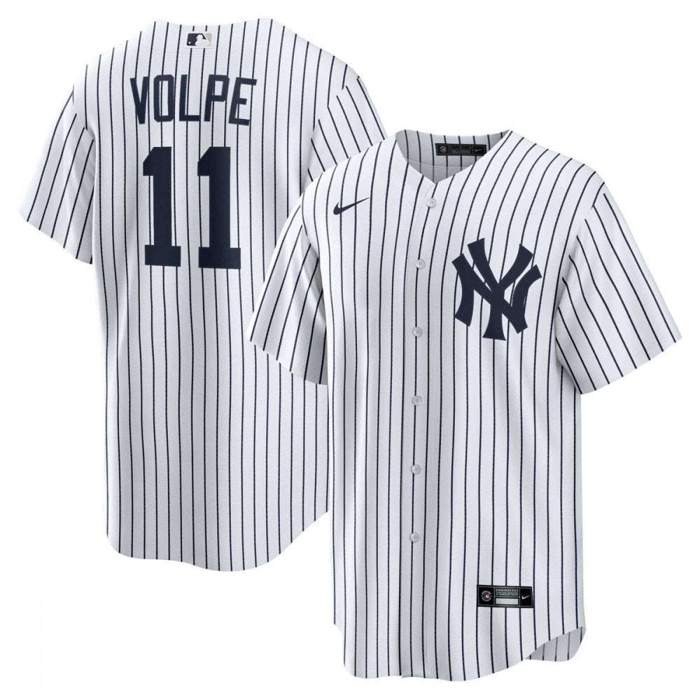 Anthony Volpe New York Yankees Nike Home Replica Player MLB Jersey - White