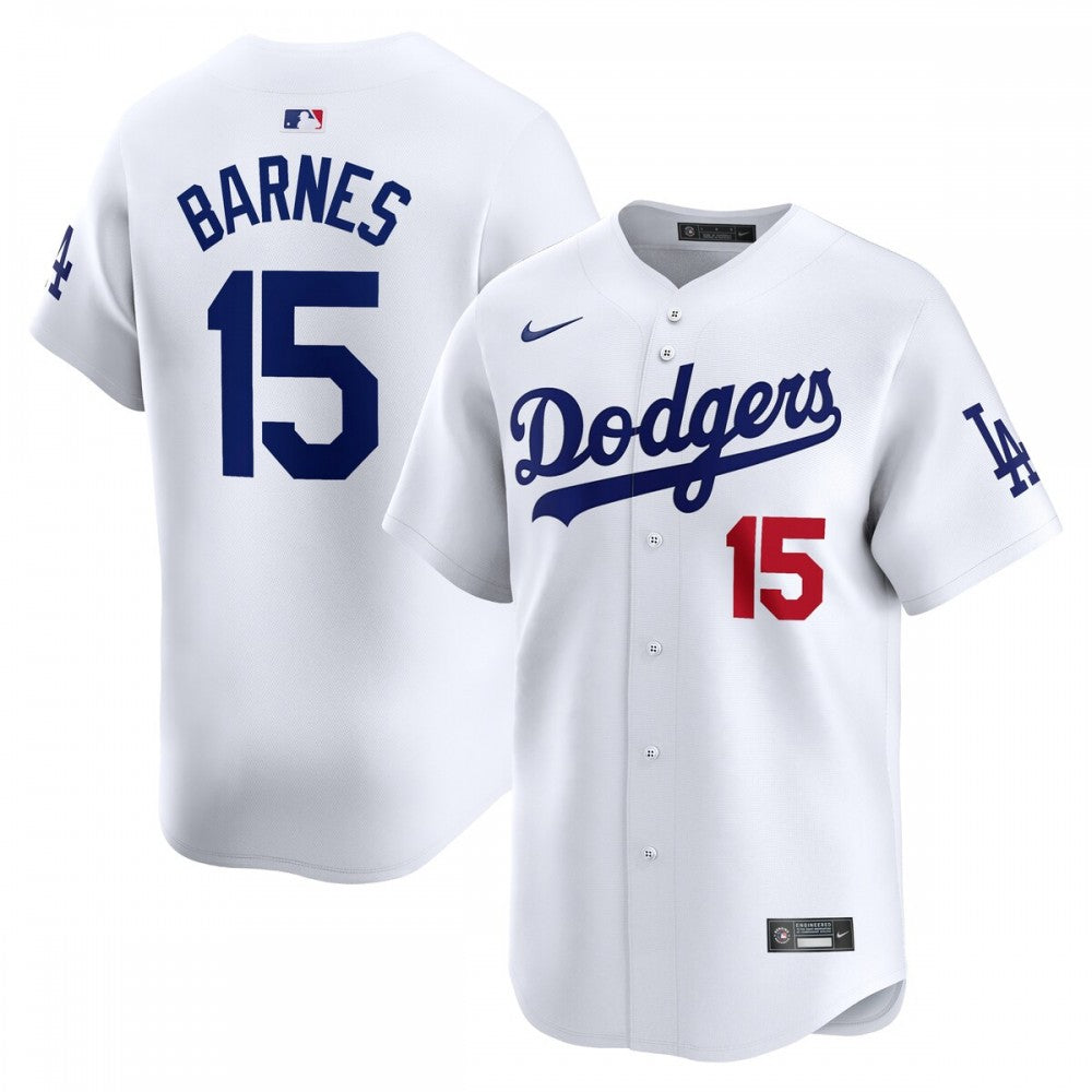Austin Barnes Los Angeles Dodgers Nike Home Limited Player MLB Jersey - White