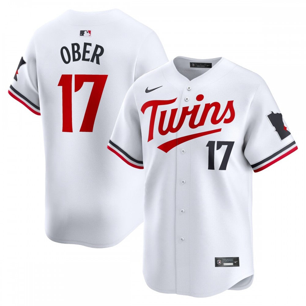 Bailey Ober Minnesota Twins Nike Home Limited Player MLB Jersey - White
