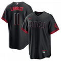 Barry Larkin Cincinnati Reds Nike 2023 City Connect Replica Player MLB Jersey - Black