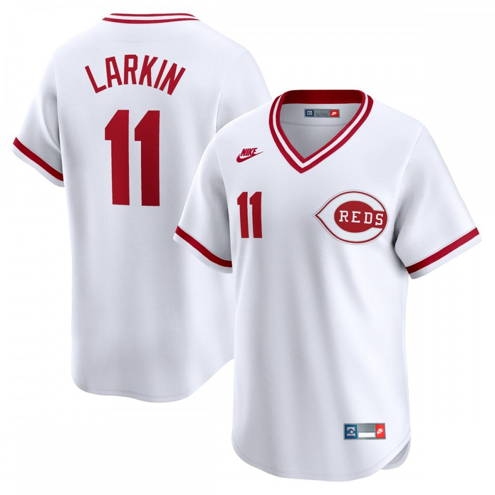 Barry Larkin Cincinnati Reds Nike Throwback Cooperstown Limited MLB Jersey - White